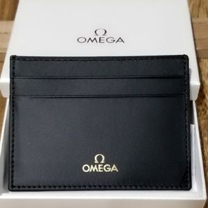 OMEGA Leather Credit Card Wallet (new in box)